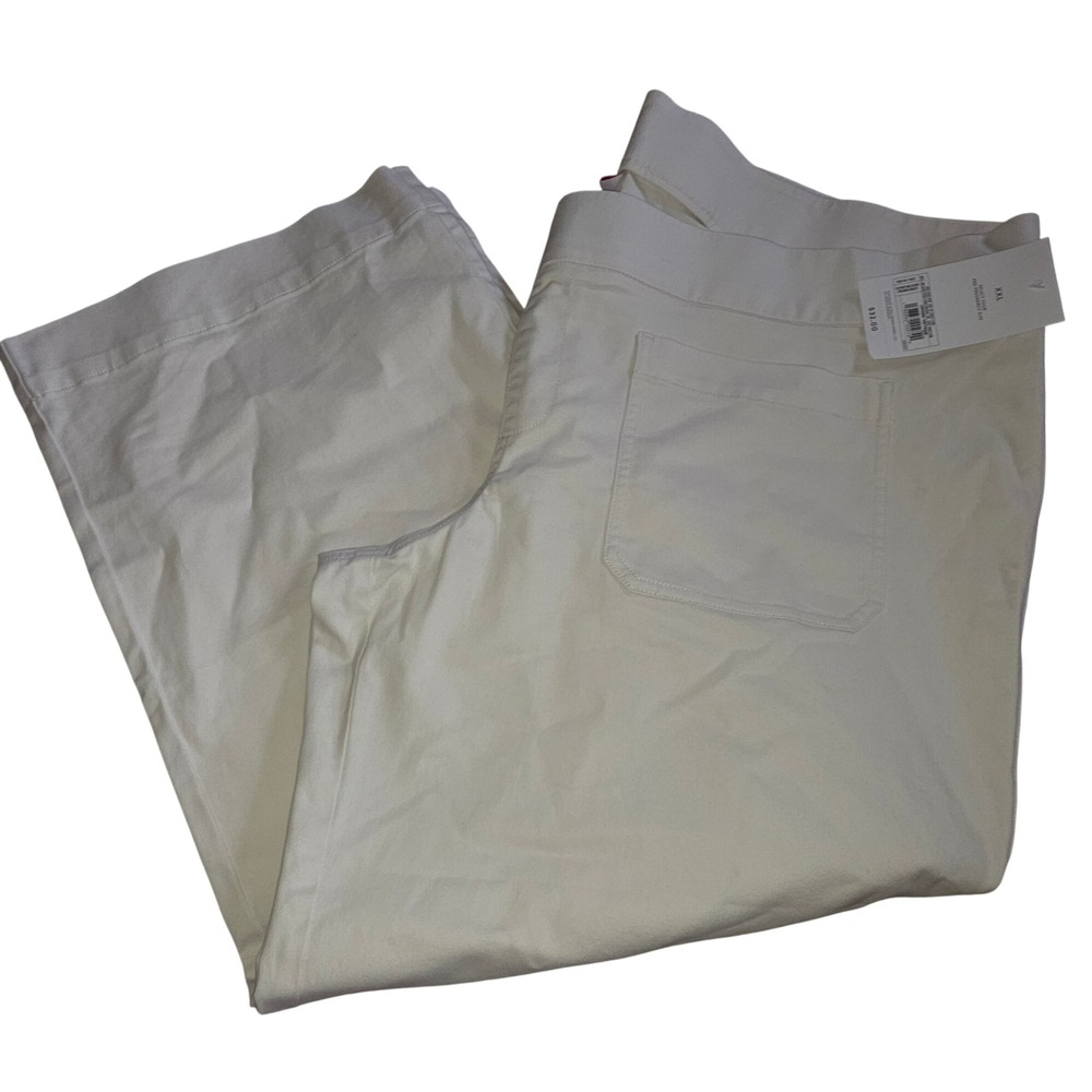 Isabel by Ingrid & Isabel Cream Wide Leg Cropped Maternity Pants XXL New